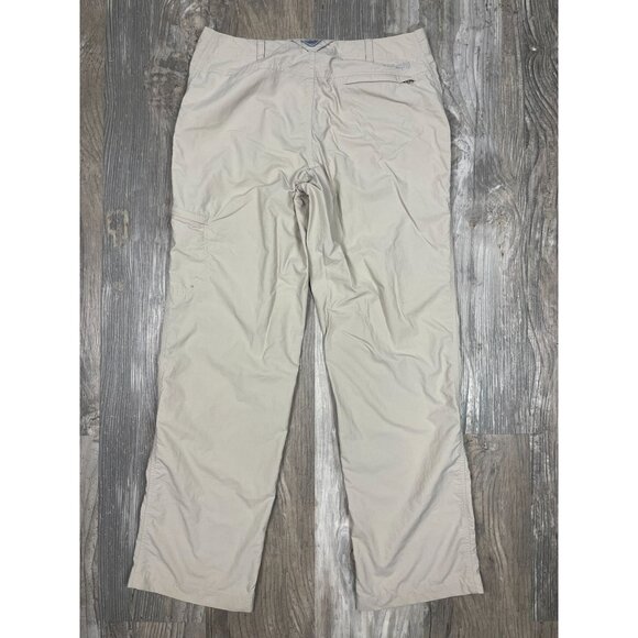 Columbia PFG Aruba Roll Up Pants Womens 12 Regular Tan Convertible Fishing - Picture 3 of 12